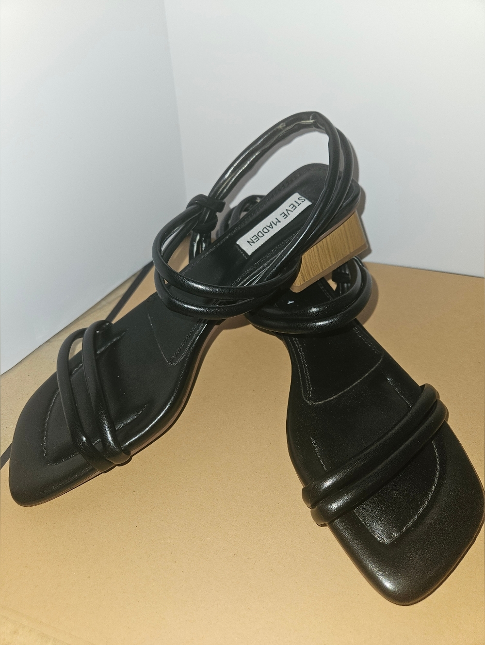 Steve Madden Black Hatti Strappy Sandals. NWOT. (BIN9) - Picture 6 of 8